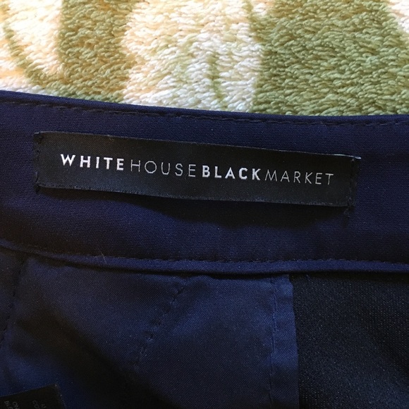 White House Black Market skinny ankle pants. Navy Blue. Size 6 - Picture 6 of 8